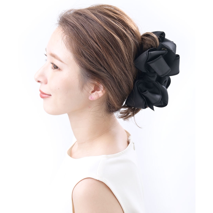 ブラック | バンスクリップ ヘアクリップ ボリューム | VINGTAINE