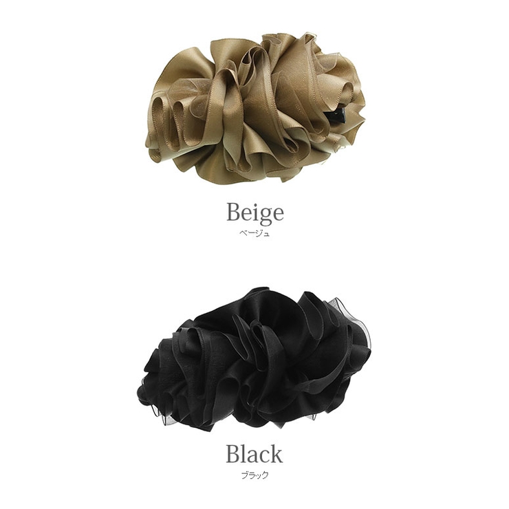 バナナクリップ フリル サテン | VINGTAINE | 詳細画像2 