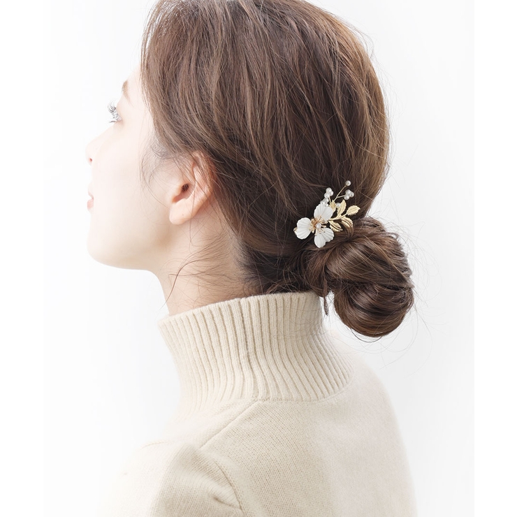 ワンカラー | ヘアクリップ フラワー メタル | VINGTAINE