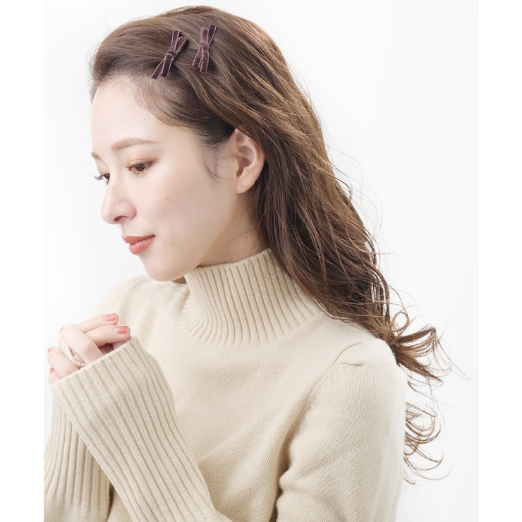 ブラウン | ヘアクリップ 2個セット くちばしクリップ | VINGTAINE