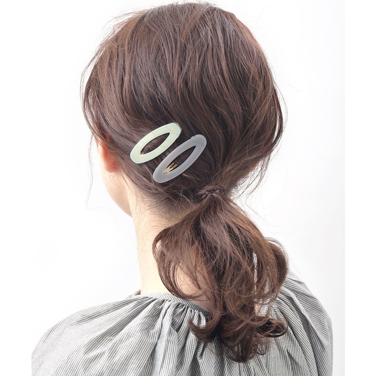 ヘアクリップ オーバル型 ニュアンス | VINGTAINE | 詳細画像10 