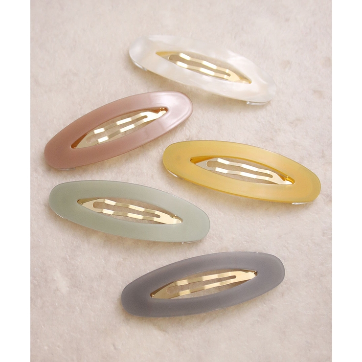 ヘアクリップ オーバル型 ニュアンス | VINGTAINE | 詳細画像12 