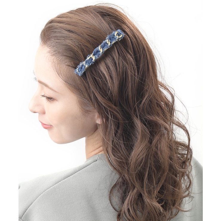 バレッタ ヘアクリップ デニム風 | VINGTAINE | 詳細画像2
