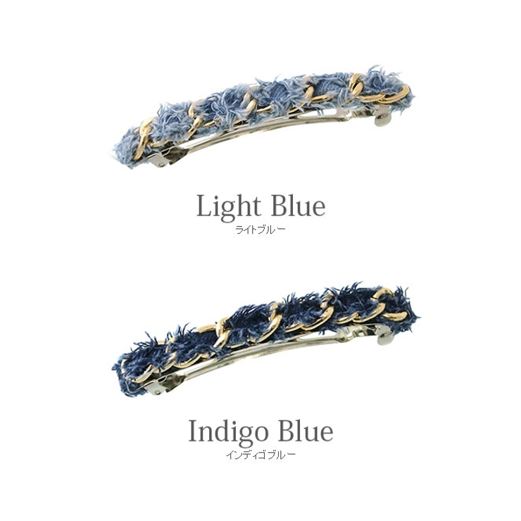 バレッタ ヘアクリップ デニム風 | VINGTAINE | 詳細画像7