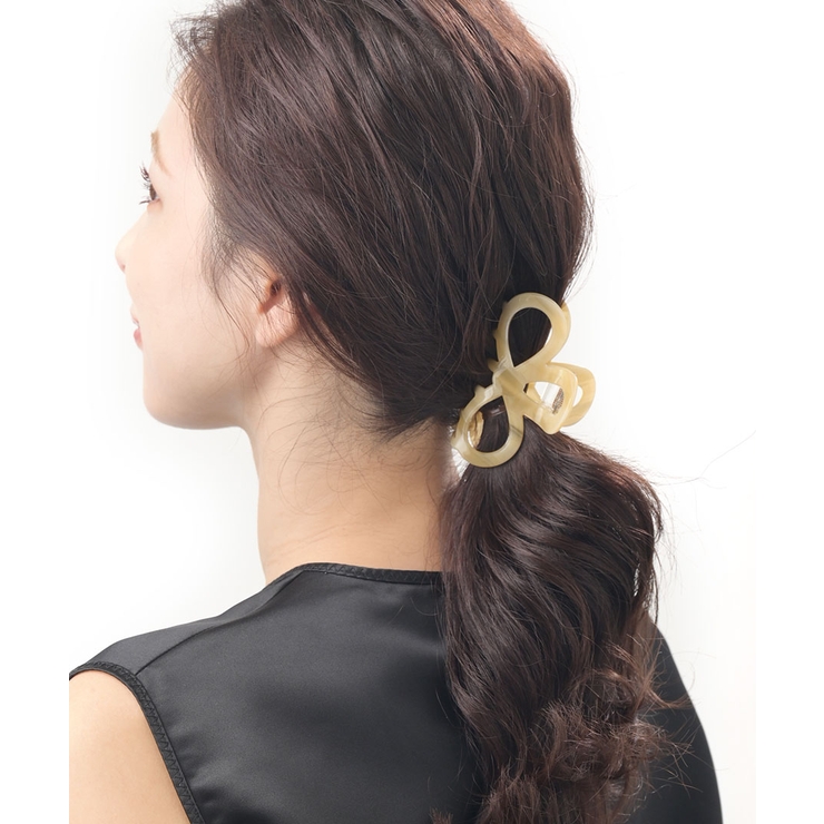 バンスクリップ べっ甲風 リボン | VINGTAINE | 詳細画像2 