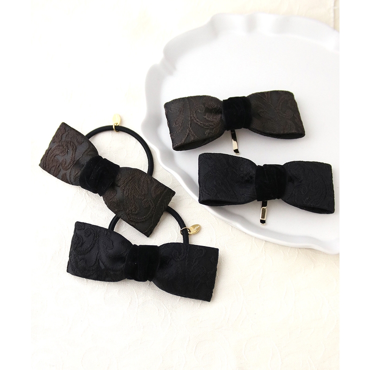 ヘアゴム ポニーフックリボン 刺繍 | VINGTAINE | 詳細画像5 