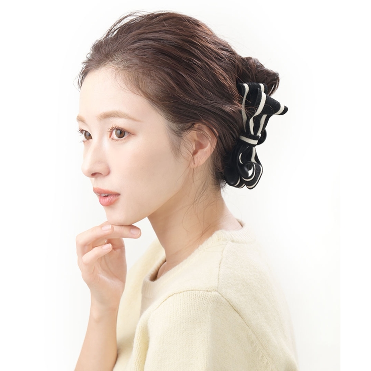 バンスクリップ バイカラー リボン | VINGTAINE | 詳細画像4 