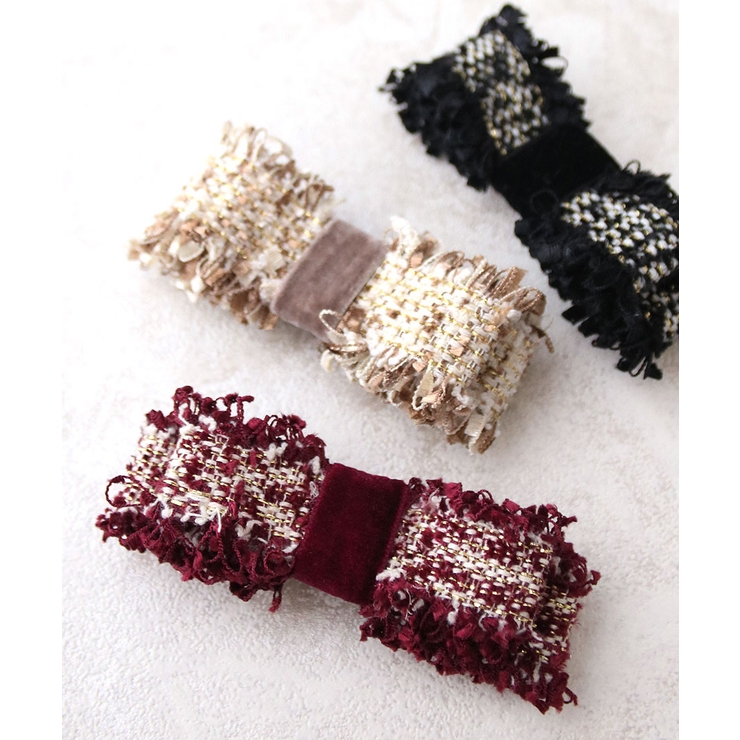 バレッタ ツイード リボン | VINGTAINE | 詳細画像5 