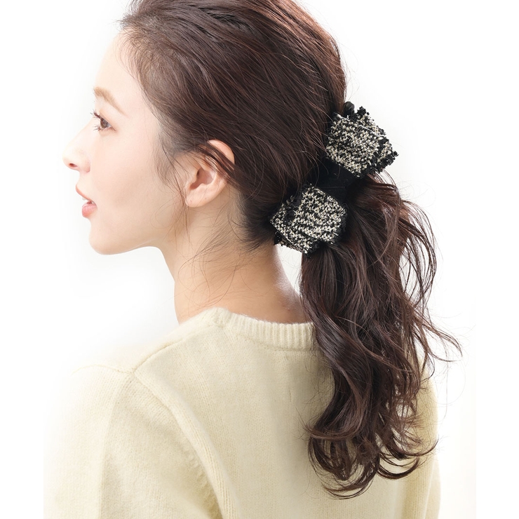 バナナクリップ ツイード リボン | VINGTAINE | 詳細画像3 