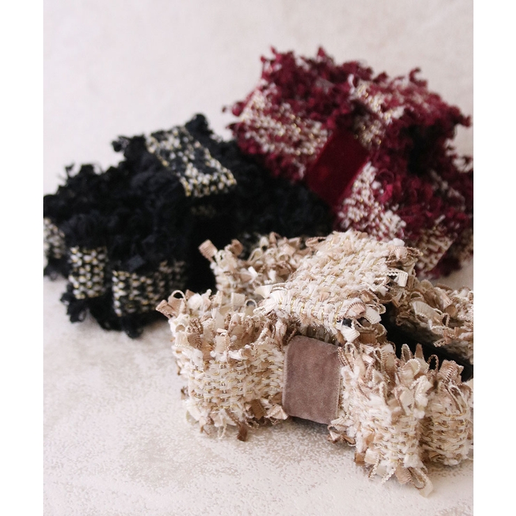 バンスクリップ ツイード リボン | VINGTAINE | 詳細画像4 