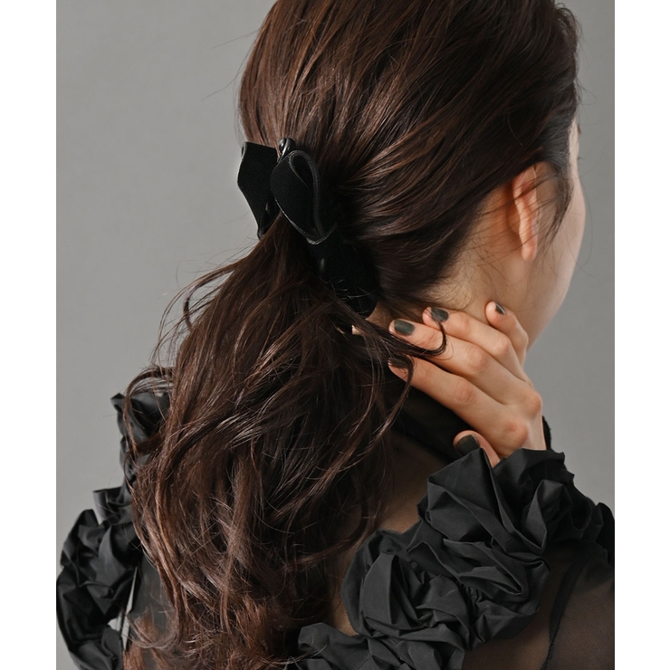 バナナクリップ ヘアクリップ ベルベット | VINGTAINE | 詳細画像3 