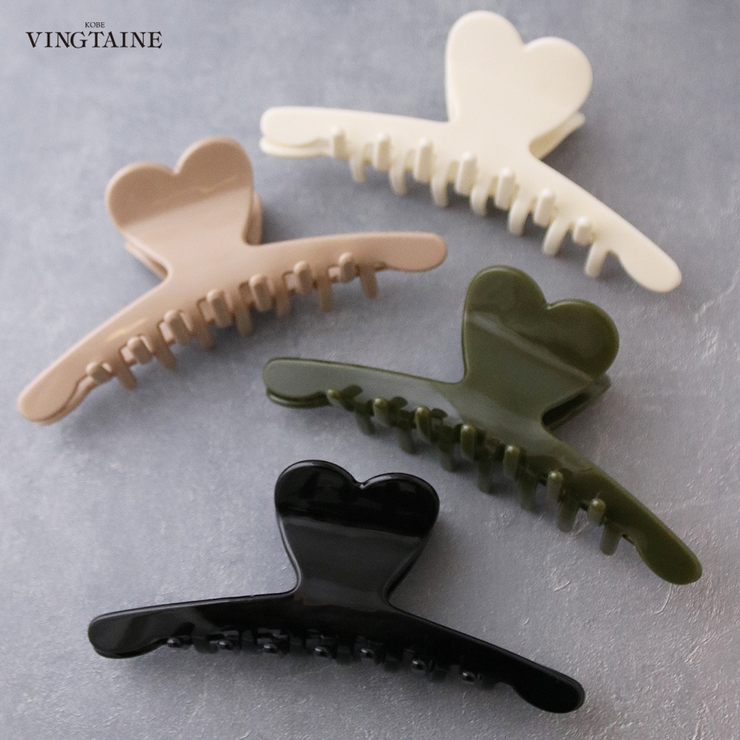 バンスクリップ ハート 細め | VINGTAINE | 詳細画像1 