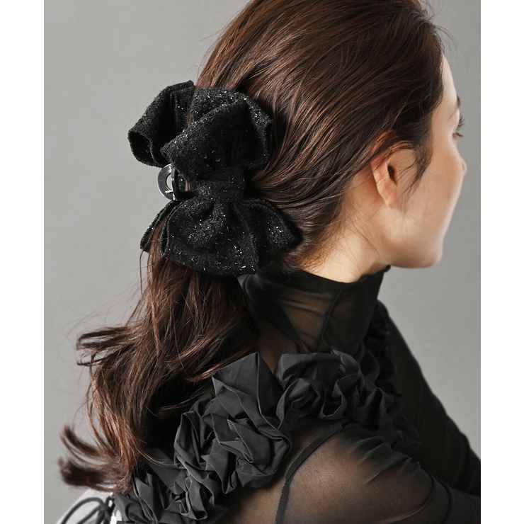 ワンカラー | バンスクリップ ヘアクリップ ビッグリボン | VINGTAINE