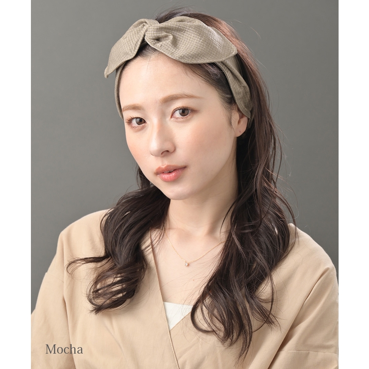 モカ | ワイヤー入りヘアバンド 大人 ヘアアクセ | VINGTAINE