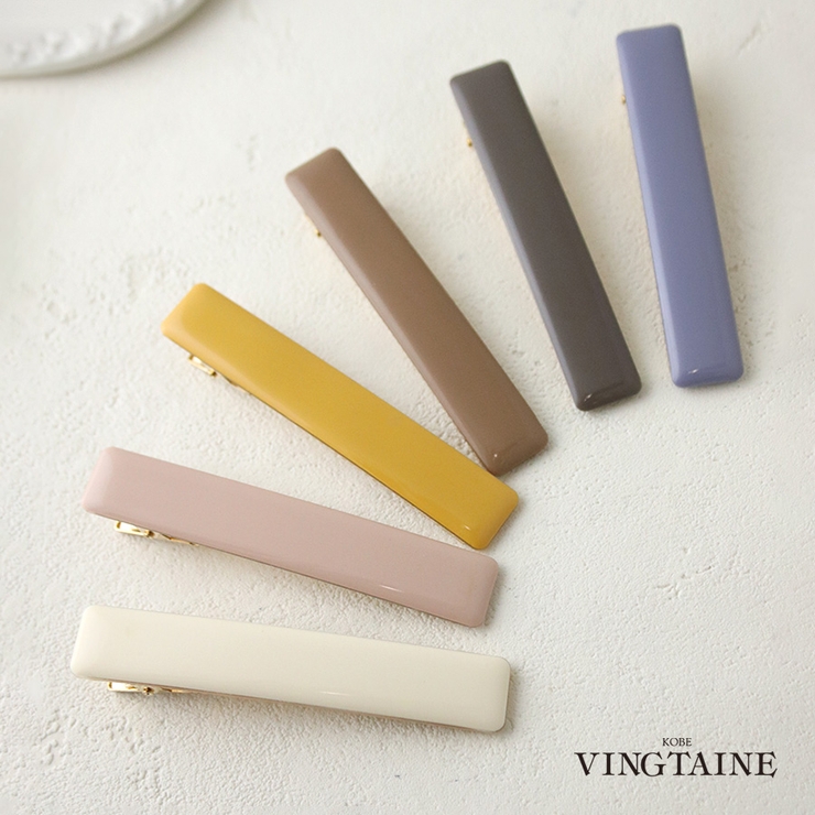 スクエア ヘアクリップ ヘアアクセ | VINGTAINE | 詳細画像1 