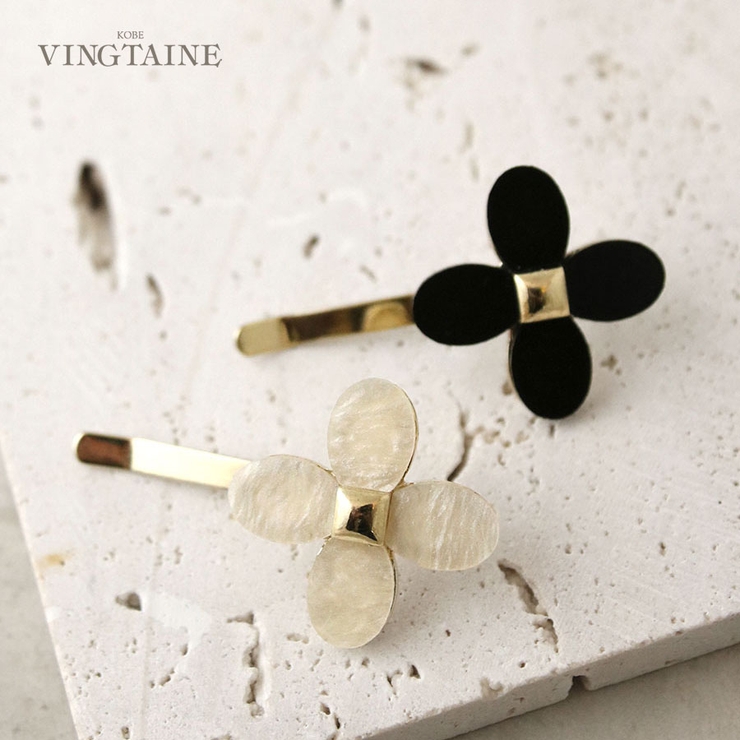 フラワーヘアゴム ヘアカフ ヘアアクセ | VINGTAINE | 詳細画像1 