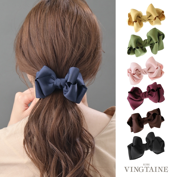 バレッタ リボン グログラン | VINGTAINE | 詳細画像1 