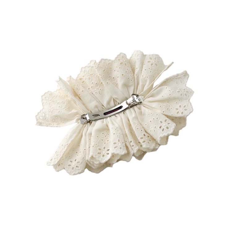ビッグフリルバレッタ ヘアアクセ コットンレース | VINGTAINE | 詳細画像9 