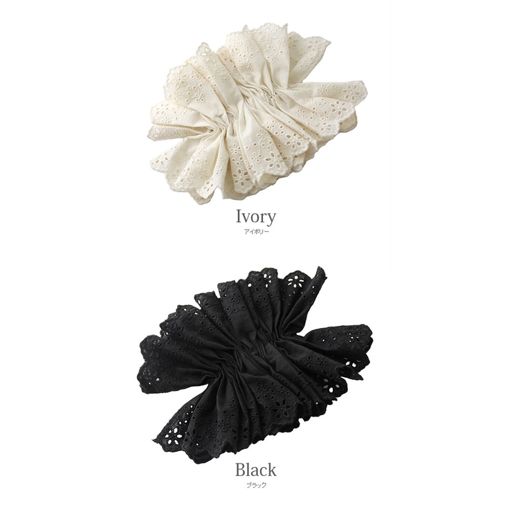 ビッグフリルバレッタ ヘアアクセ コットンレース | VINGTAINE | 詳細画像11 