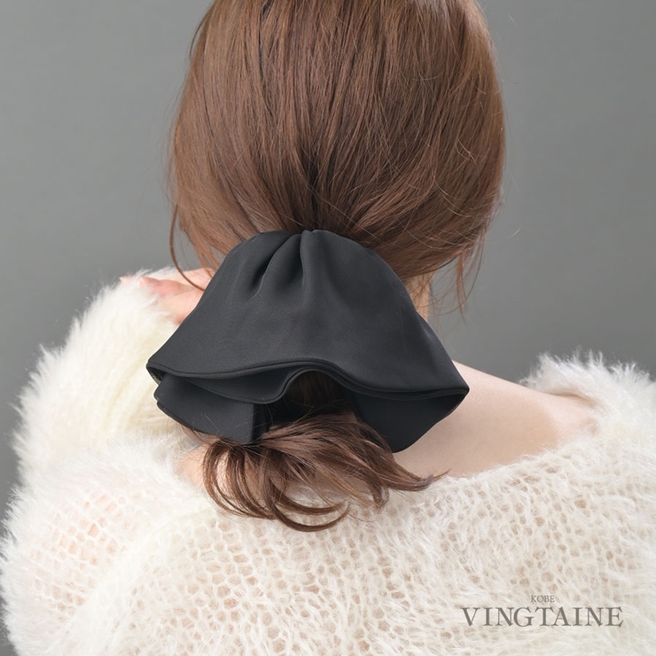 シフォンヘアクリップ シンプル バンスクリップ | VINGTAINE | 詳細画像1 