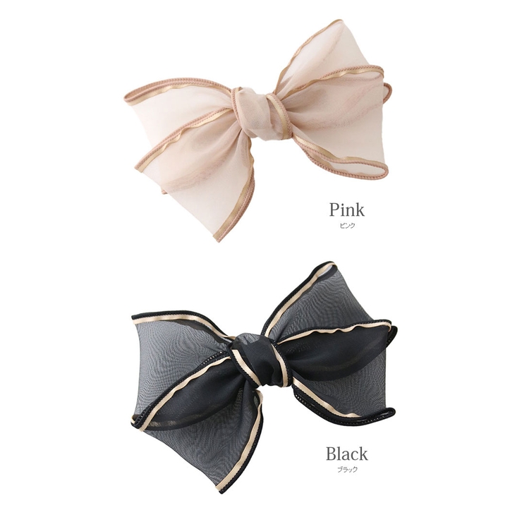 オーガンジー リボンバレッタ 大ぶり | VINGTAINE | 詳細画像10 