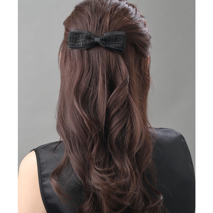 ワンカラー | ツイード リボン バレッタ | VINGTAINE