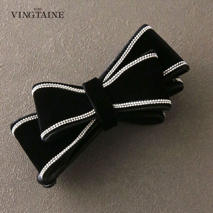 バナナクリップ リボン ベルベット | VINGTAINE | 詳細画像1 