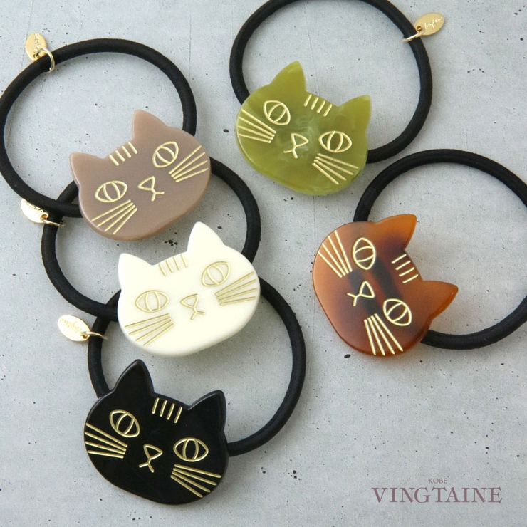 ヘアゴム ヘアカフ 猫 | VINGTAINE | 詳細画像1 