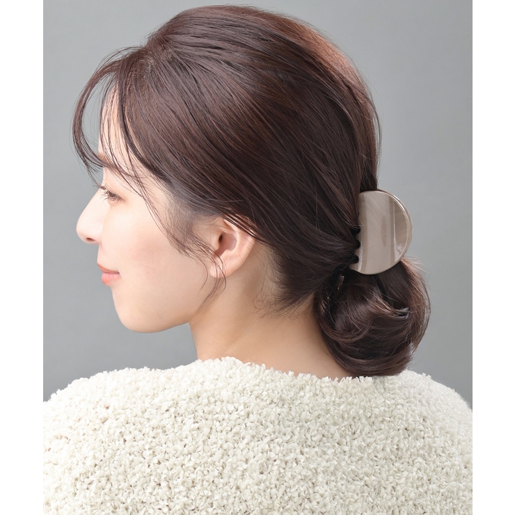 ベージュ | マーブルバンスクリップ シンプル 上品 | VINGTAINE