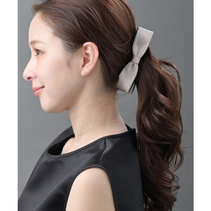 【NEW】サテンリボンバナナクリップ ボールチェーン 上品 | VINGTAINE | 詳細画像4 