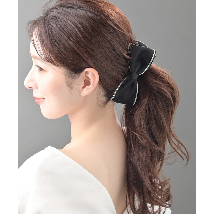 サテンリボン バナナクリップ メタリックライン | VINGTAINE | 詳細画像3 