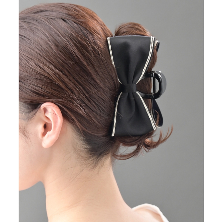 サテンリボン バンスクリップ メタリックライン | VINGTAINE | 詳細画像3 