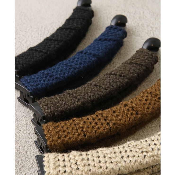 編みデザインバナナクリップ スリム シンプル | VINGTAINE | 詳細画像3 