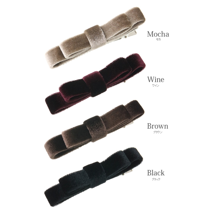 ベロアリボン ヘアクリップ 上品 | VINGTAINE | 詳細画像9 