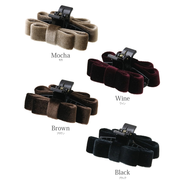 ベロアリボン バンスクリップ 小さめ | VINGTAINE | 詳細画像8 