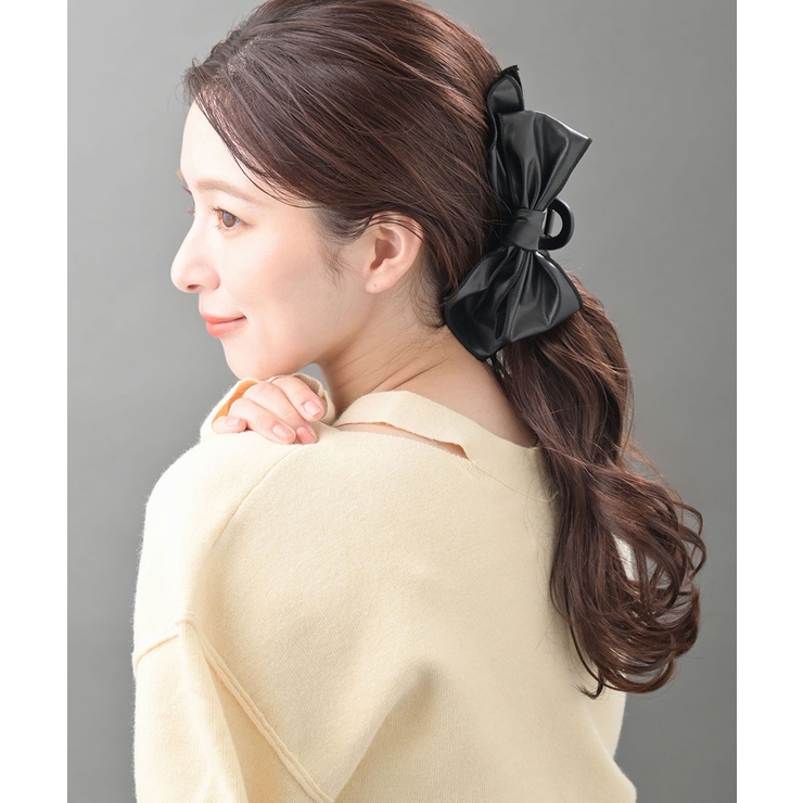 バンスクリップ リボン フェイクレザー | VINGTAINE | 詳細画像3 