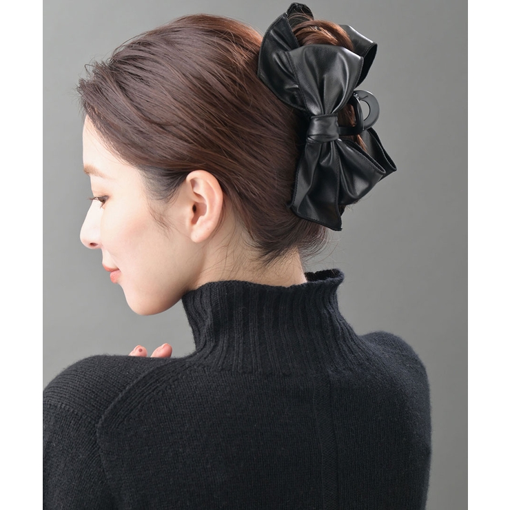 バンスクリップ リボン フェイクレザー | VINGTAINE | 詳細画像4 