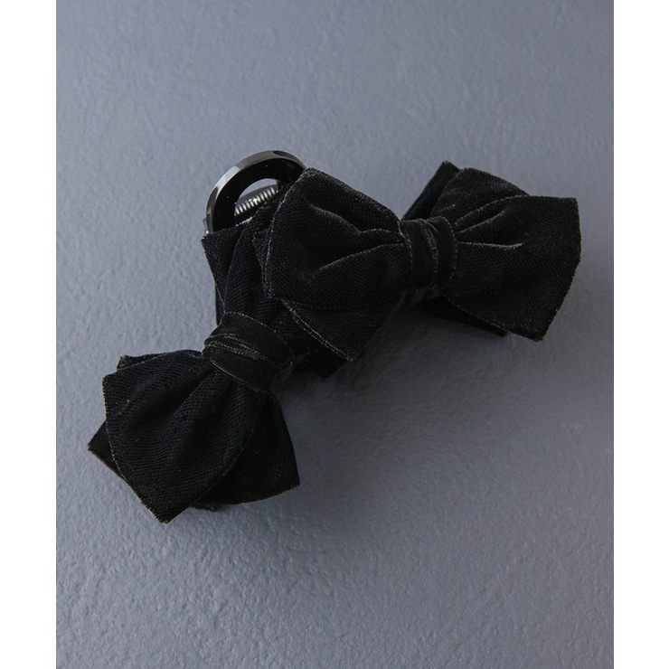上質ベルベット ダブルリボン バンスクリップ | VINGTAINE | 詳細画像5 