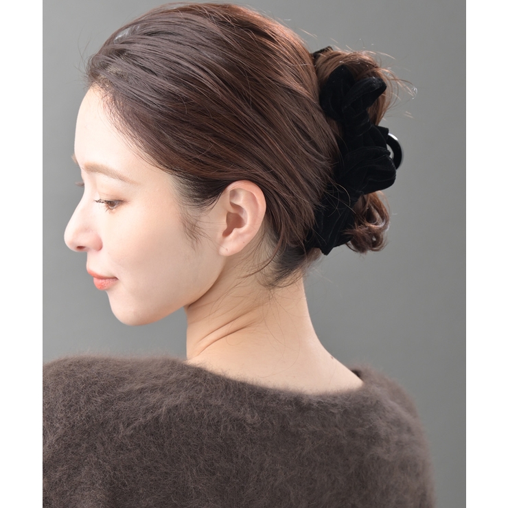 上質ベルベット ダブルリボン バンスクリップ | VINGTAINE | 詳細画像6 