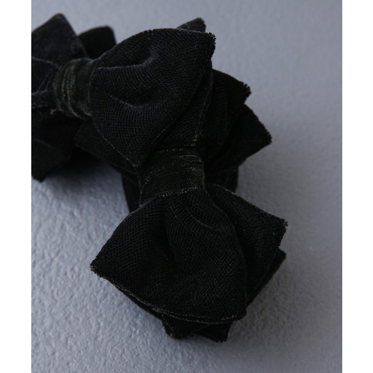 上質ベルベット ダブルリボン バナナクリップ | VINGTAINE | 詳細画像3 