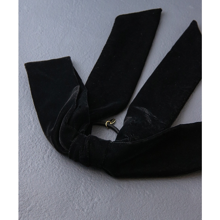 上質ベルベット ロングリボン ヘアゴム | VINGTAINE | 詳細画像2 