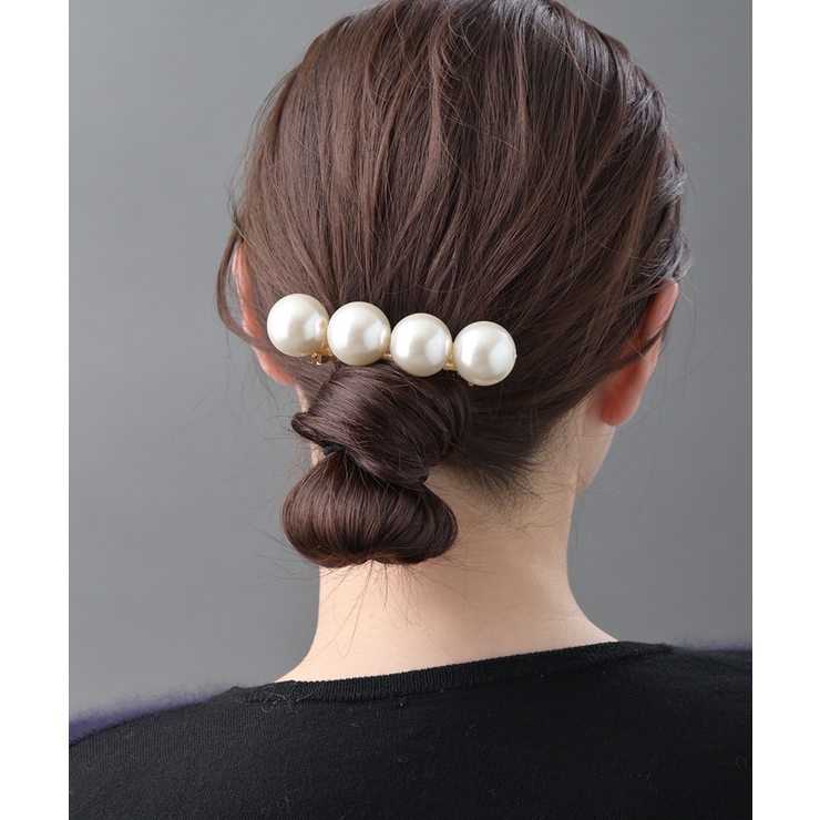 大粒パールバレッタ まとめ髪 上品 | VINGTAINE | 詳細画像4 