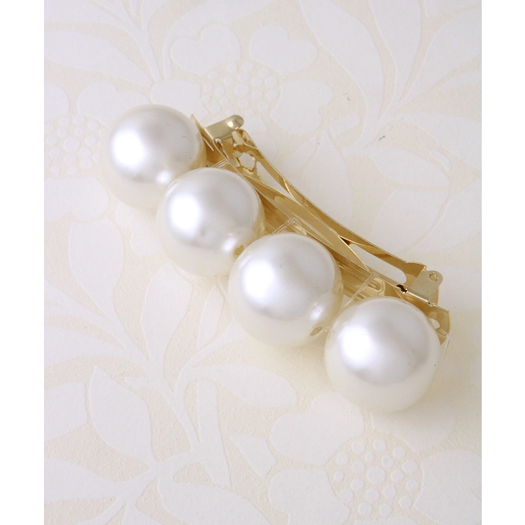 大粒パールバレッタ まとめ髪 上品 | VINGTAINE | 詳細画像5 