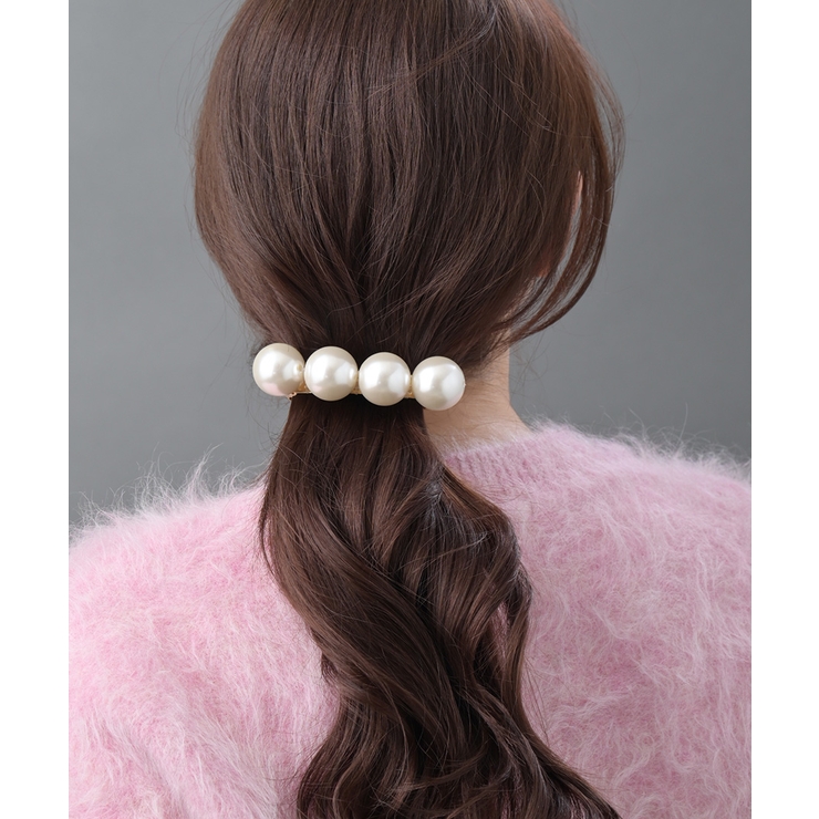 大粒パールバレッタ まとめ髪 上品 | VINGTAINE | 詳細画像6 
