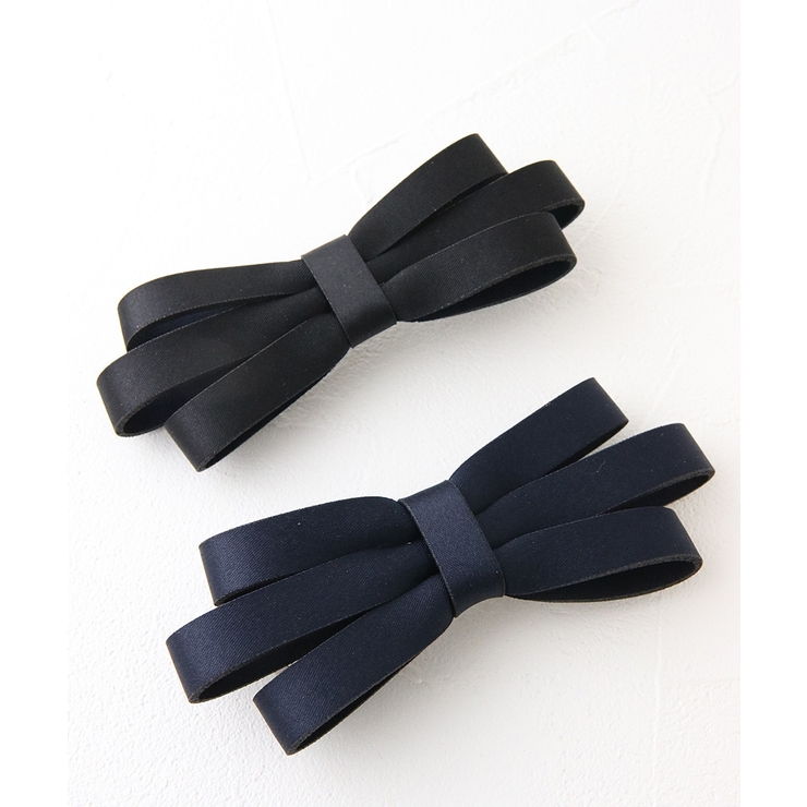 トリプルレイヤーサテンリボンバレッタ 上品 シンプル | VINGTAINE | 詳細画像7 