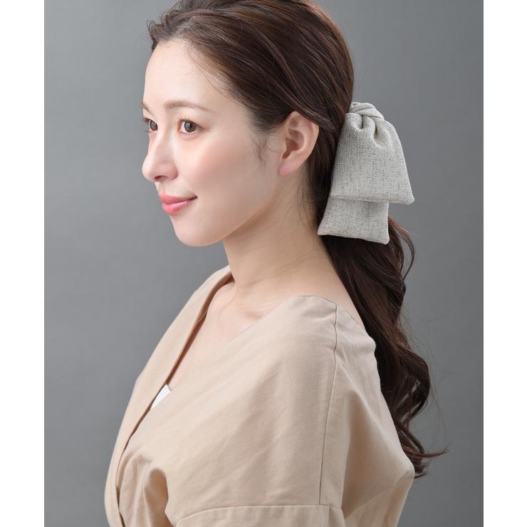 ツイードリボン バンスクリップ 大人可愛い上品ヘアクリップ | VINGTAINE | 詳細画像3 
