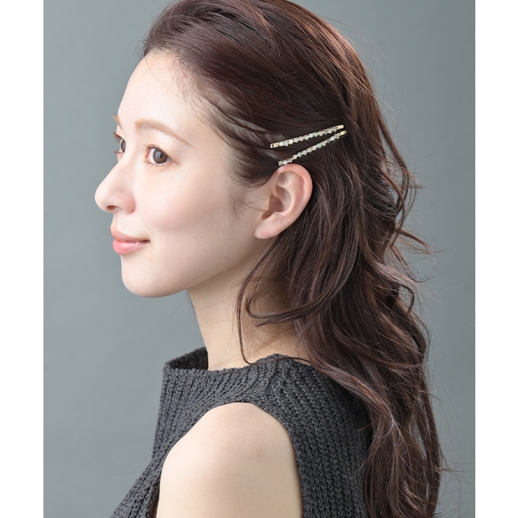 【NEW】カラフルビーズヘアピン ヘアアクセサリー ゴールド | VINGTAINE | 詳細画像2 