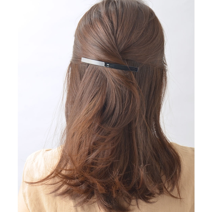 べっ甲風ラインバレッタ シンプル 細 | VINGTAINE | 詳細画像10