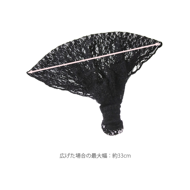 ブラックレース ワイドターバン ヘアバンド | VINGTAINE | 詳細画像6 