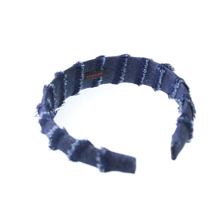 デニム カチューシャ フリンジ 抜け感 大人 レディース HK-359 | VINGTAINE | 詳細画像10 